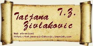 Tatjana Zivlaković vizit kartica
